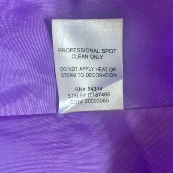 Taboo Formal Satin Purple Embellished Maxi Dress - Picture 8 of 9
